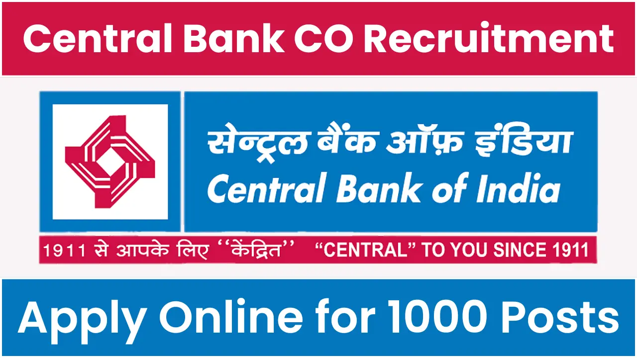 Central Bank Credit Officer Recruitment 2025: Notification Out and Apply for 1000 Posts