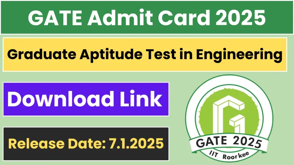 GATE Admit Card 2025 Delayed, Now Download From 7 January, Official Notice Released