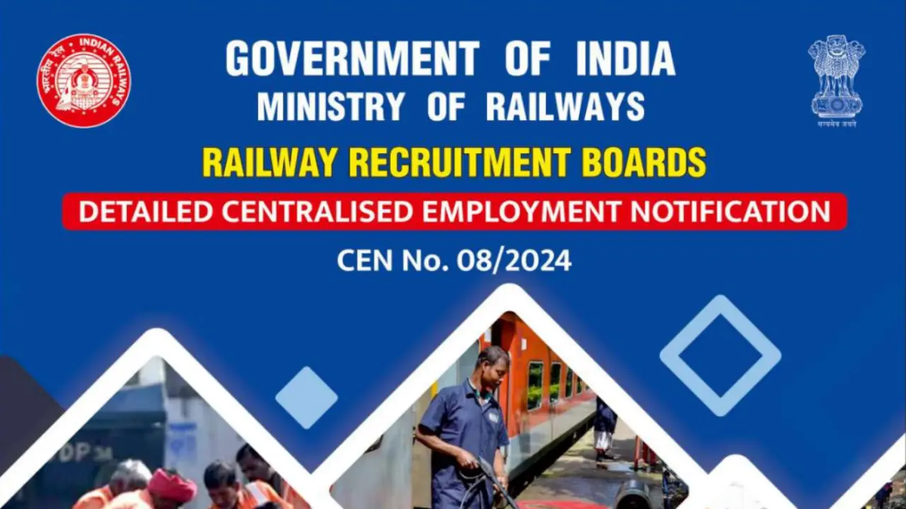 RRB Group D Notification 2025 OUT for CEN 08/2024 Recruitment, Apply Online For 32438 Vacancies