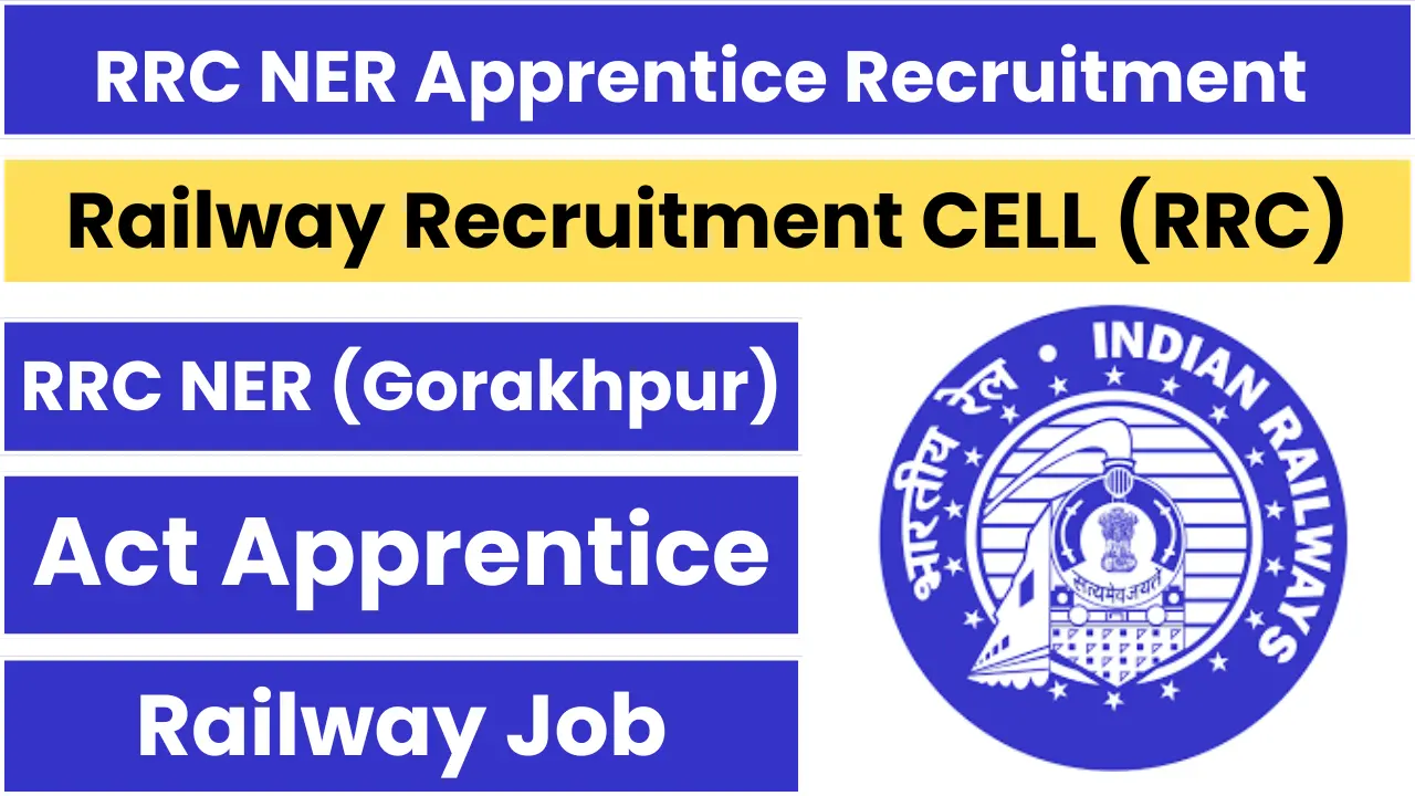 RRC NER Apprentice Recruitment 2025 Notification and Online Form