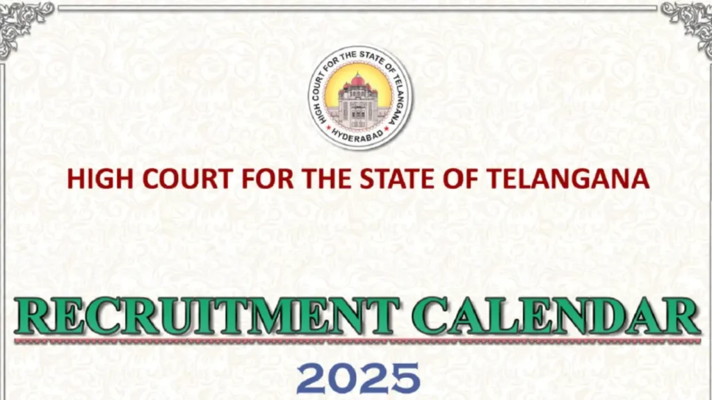 Telangana High Court Recruitment 2025 [1673 Post] Notification and Online Application Form
