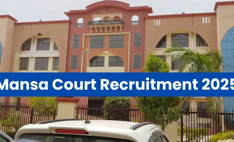 Mansa Court Recruitment 2025: Notification Out and Apply for Process Server Posts
