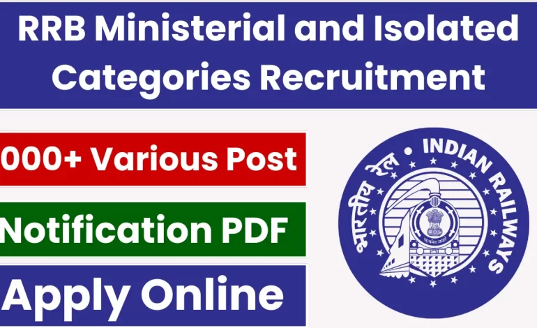 RRB Ministerial and Isolated Recruitment 2025: Notification Released and Apply for 1036 Posts