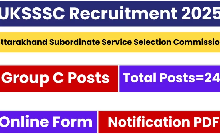 UKSSSC Group C Recruitment 2025: Notification Out and Apply for 241 Posts