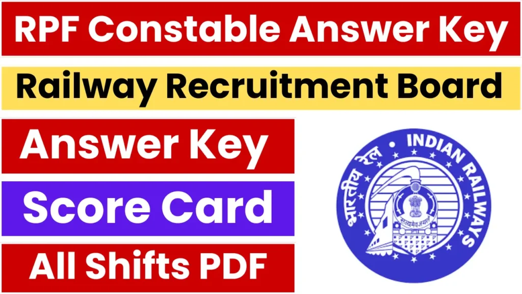 RPF Constable Answer Key 2025: Link Generated, Activated Soon