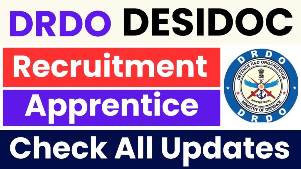 DRDO DESIDOC Apprentice Recruitment 2025: Apply Now