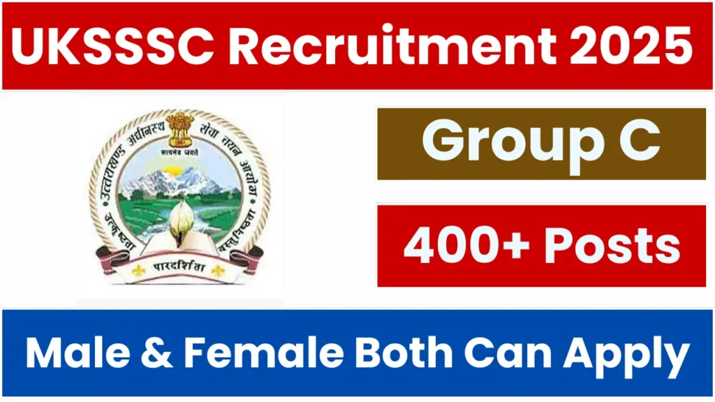UKSSSC Group C Recruitment 2025: Apply for Patwari, Inspector, Officer & Assistant Posts