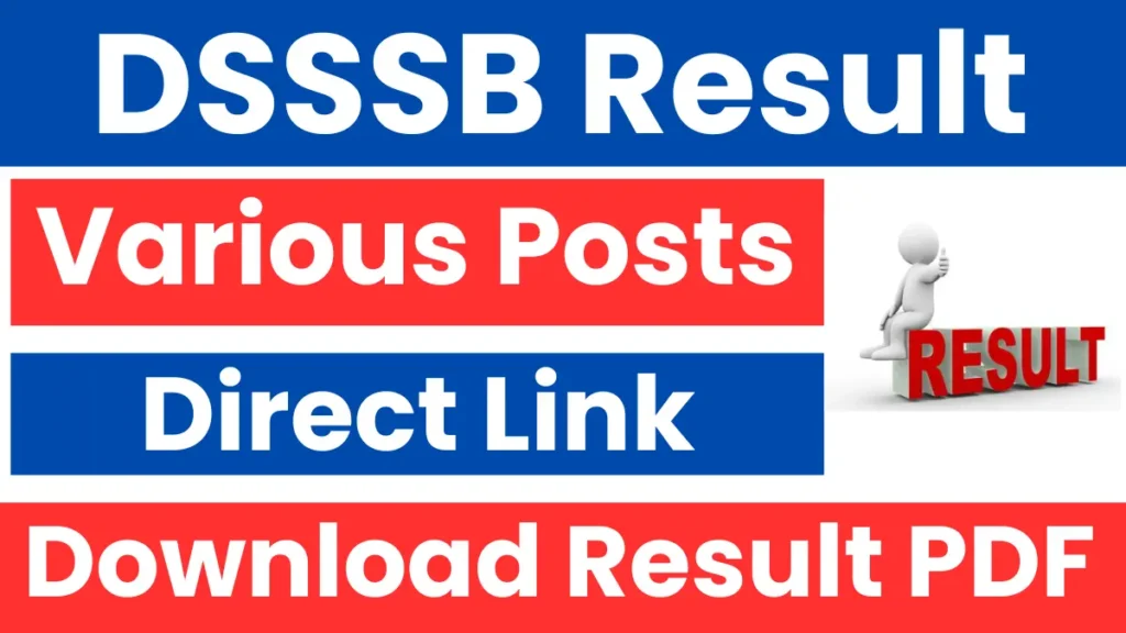 DSSSB Result 2025: Wireless Radio Operator, Result PDF, Direct Link