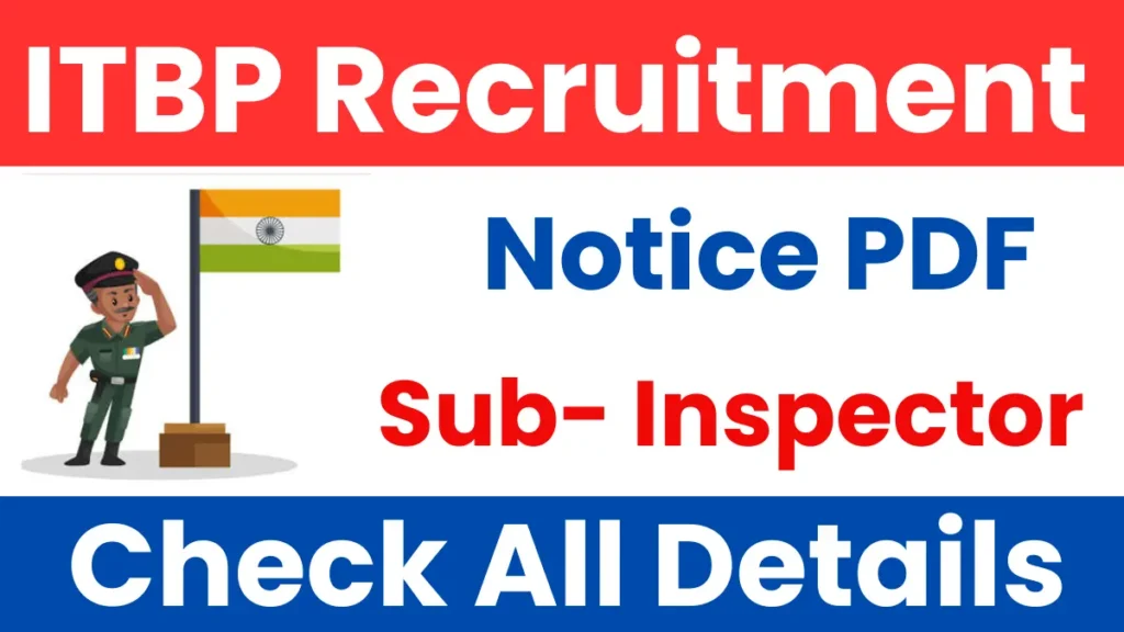 ITBP SI (Hindi Translator) Recruitment 2024: Vacancy Increase, Official Notice Out