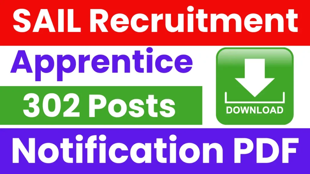 SAIL Apprentice Recruitment 2025: Apply for 302 Posts