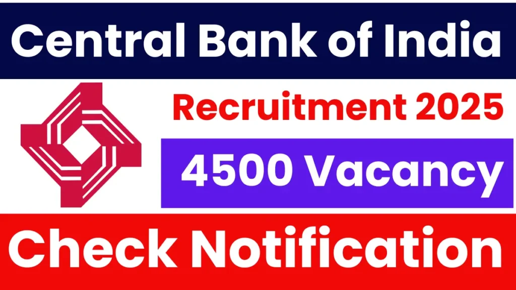 Central Bank Apprentice Recruitment 2025: Apply for 4500 Posts
