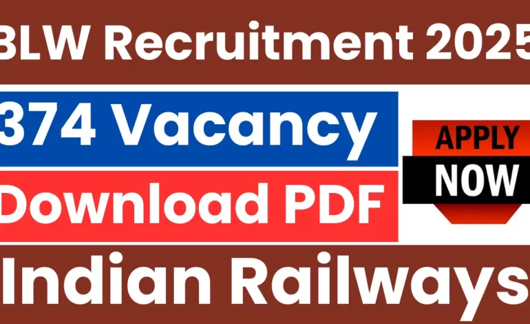 BLW Indian Railways Apprentice Recruitment 2025: Notification and Apply Direct Link