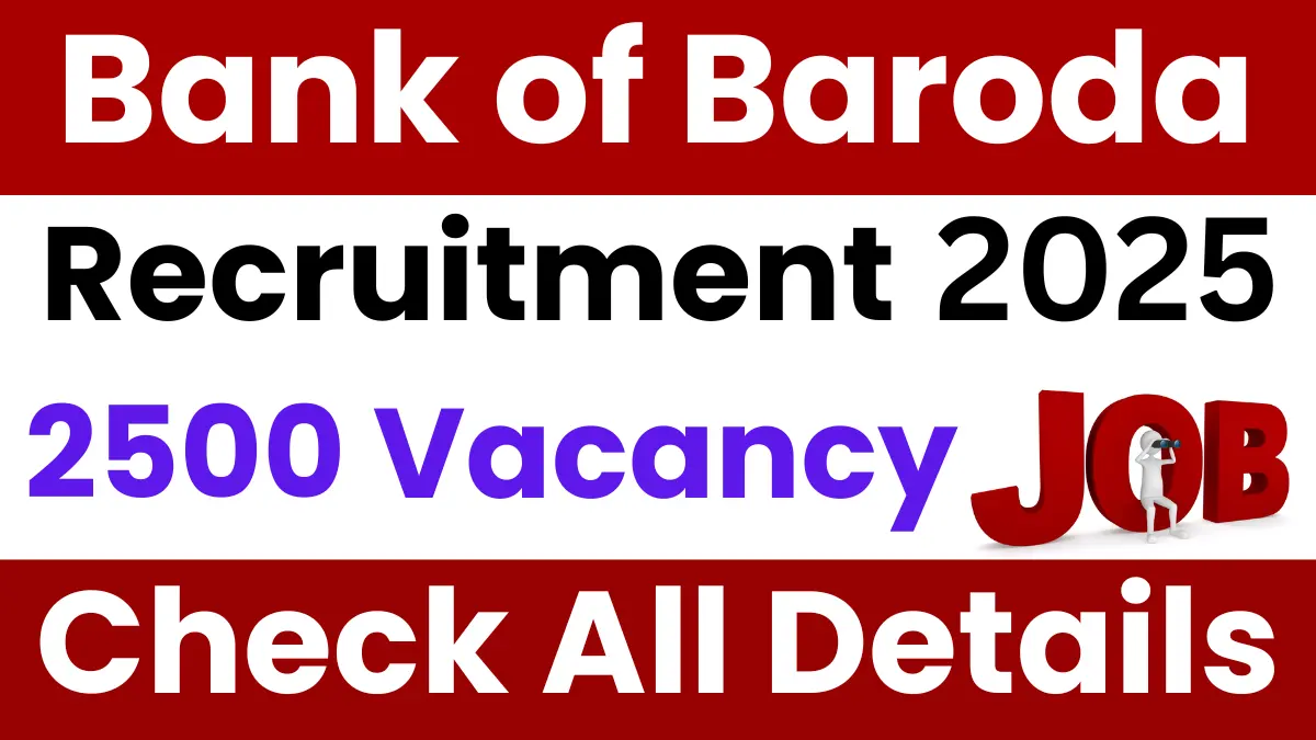Bank of Baroda LBO Recruitment 2025: Apply Online for 2500 Posts