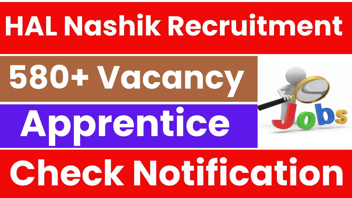 HAL Nashik Apprentice Recruitment 2025: Apply for 588 Vacancy