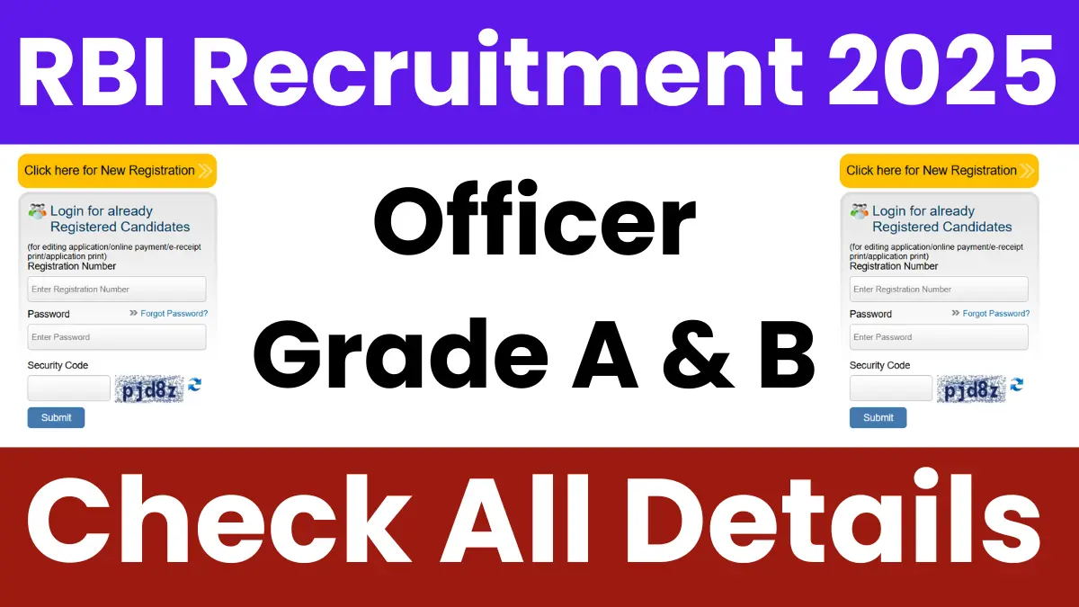 RBI Officer Grade A & B Recruitment 2025: Official Notification & Direct Apply Link