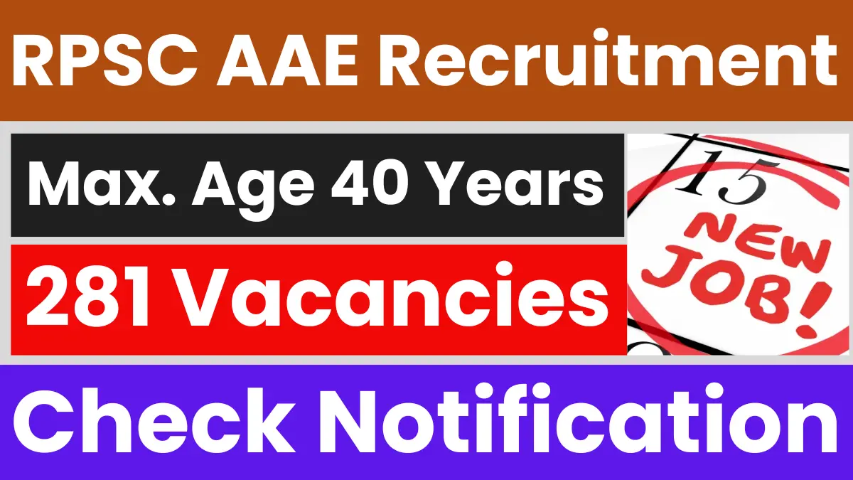 RPSC Assistant Agriculture Engineer Recruitment 2025: Apply Online for 281 Vacancies