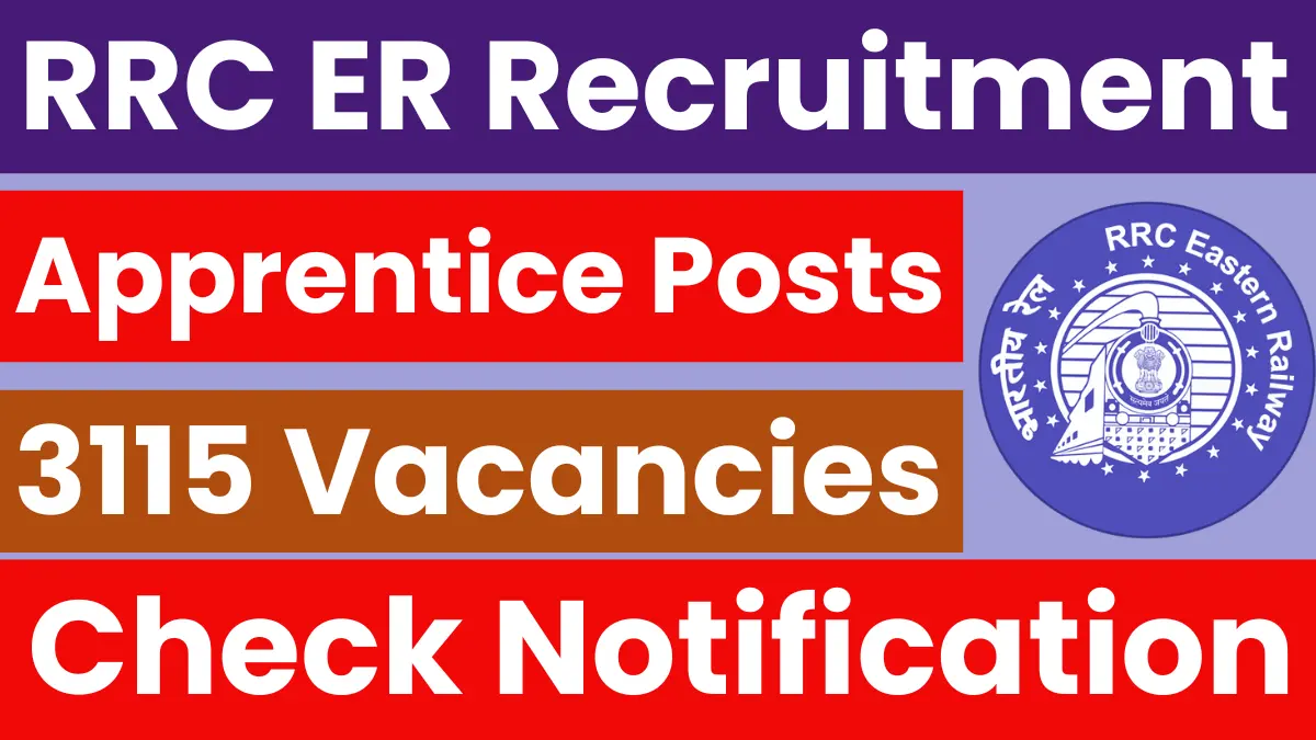 RRC ER Apprentice Recruitment 2025: Notification Released for 3115 Vacancies
