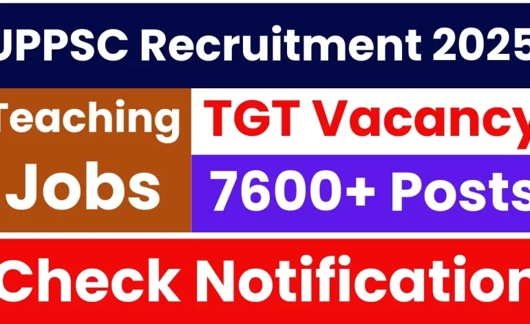 UPPSC TGT Recruitment 2025: Notification Out for 7666 Posts