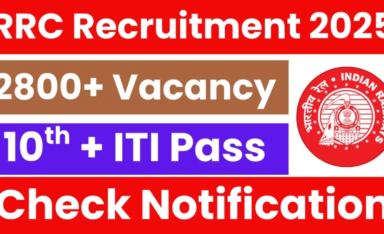 RRC WCR Apprentice Recruitment 2025: Apply Online for 2865 Posts