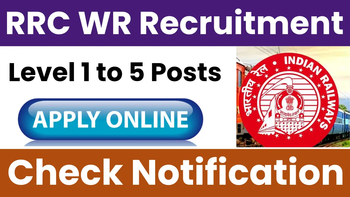 RRC Western Railway Sports Quota Recruitment 2025 – Apply for Level 1 to 5 Posts