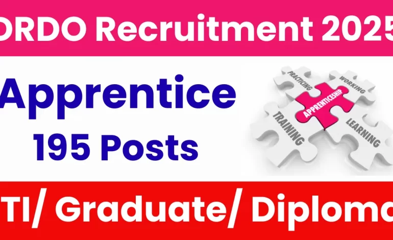 DRDO Apprentice Recruitment 2025: Notification Out for 195 Posts