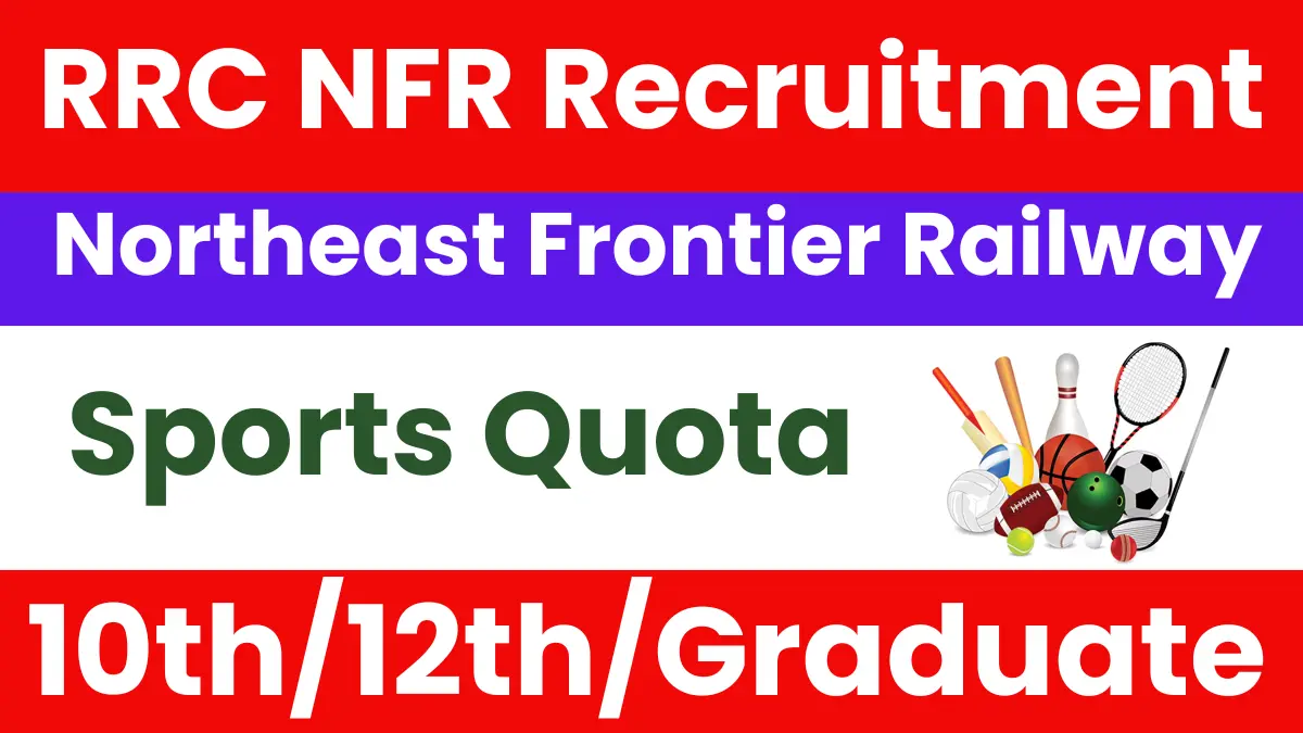 Northeast Frontier Railway (NFR) Sports Quota Vacancy 2025: Apply for Level 1 to 5 Posts