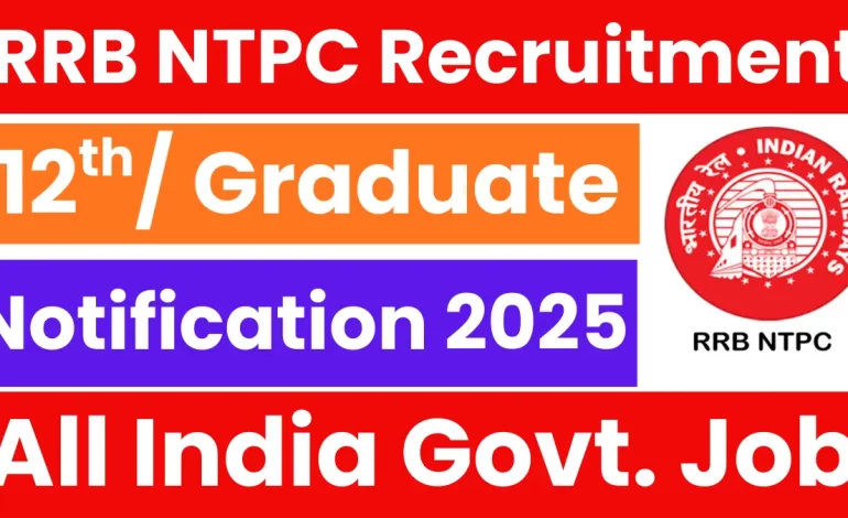 RRB NTPC Recruitment 2025: Short Notification Out for 8875 Posts