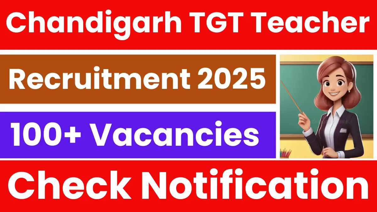SSA Chandigarh TGT Recruitment 2025: Apply for 104 Posts