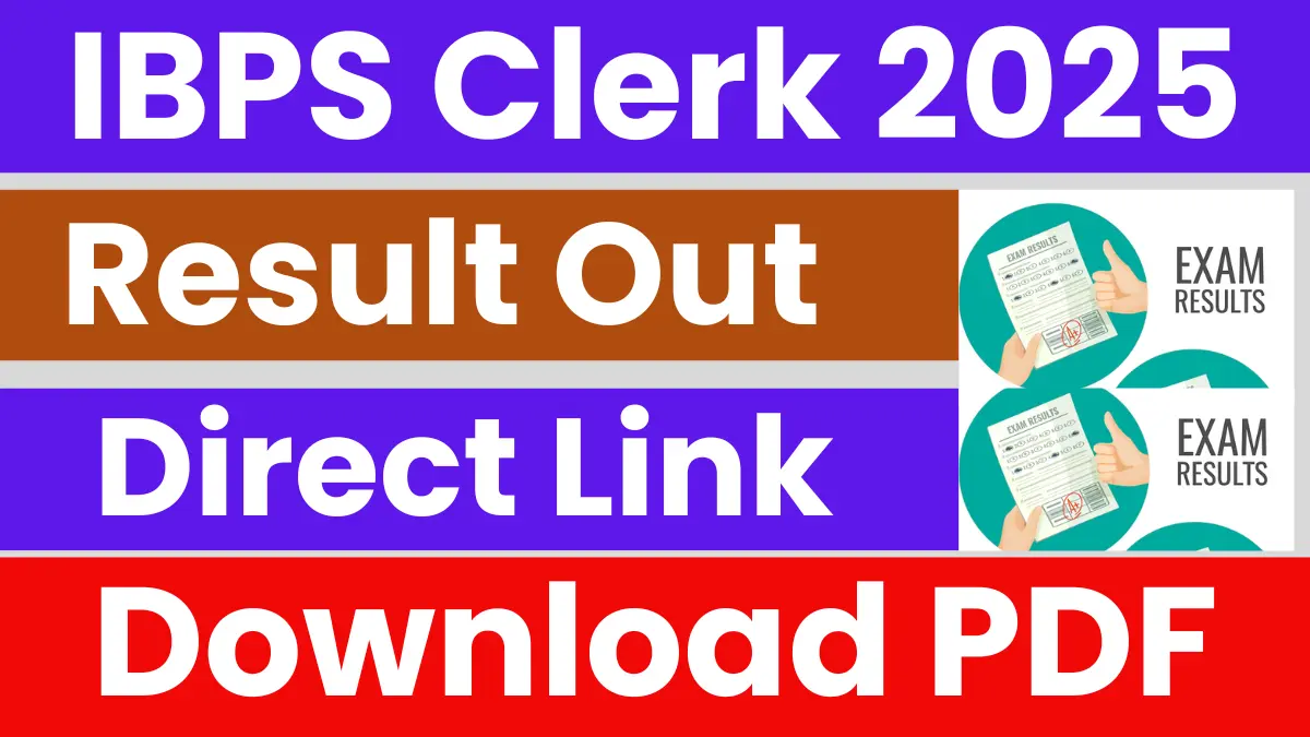 IBPS Clerk Pre Exam Result 2025: Releasing today at ibps.in