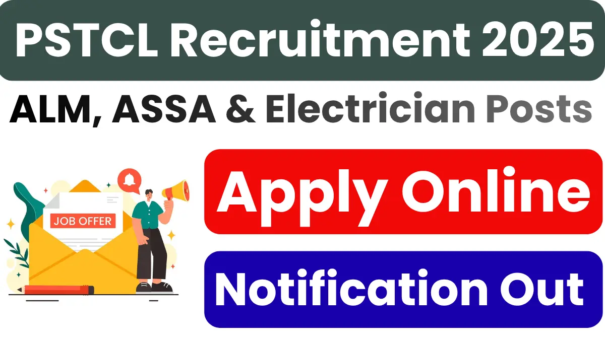 Punjab PSTCL Recruitment 2025: Notification Out for 339 Posts