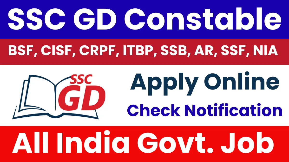 SSC GD Constable Notification 2025: Vacancies, Qualification, Important Dates, Check Details