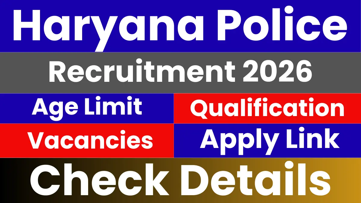 Haryana Police Constable Recruitment 2026: Check Dates, Age, Vacancy & Other Details