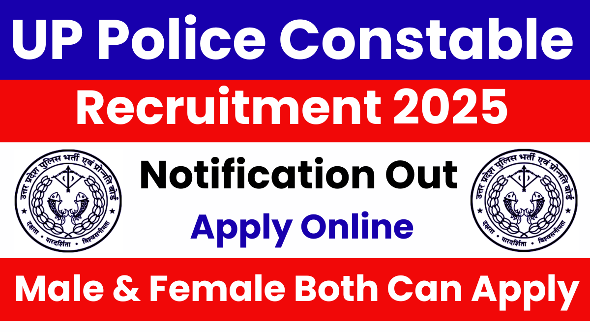UP Police Constable Recruitment 2025: Notification and Apply Online Soon