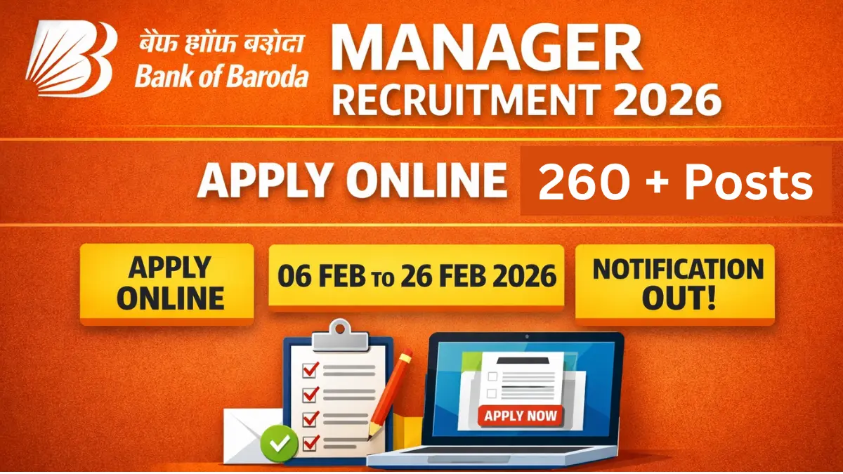 Bank of Baroda Recruitment 2026: Apply for Manager and Senior Manager Posts