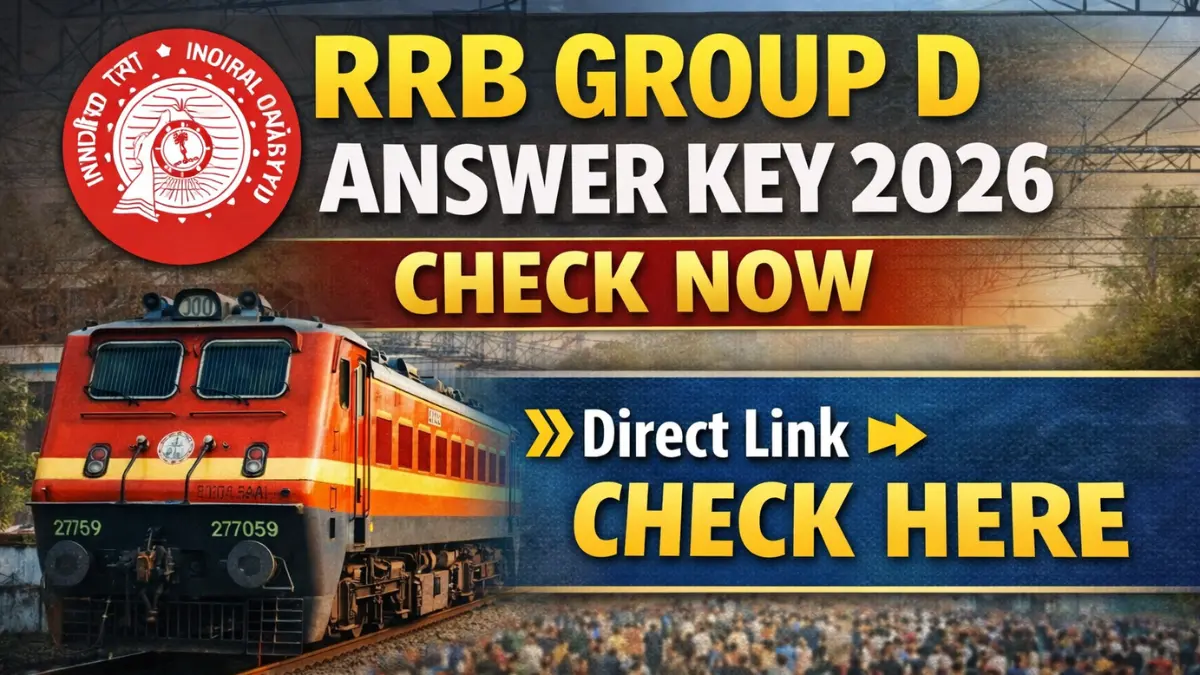 RRB Group D Answer Key 2026: Check Details