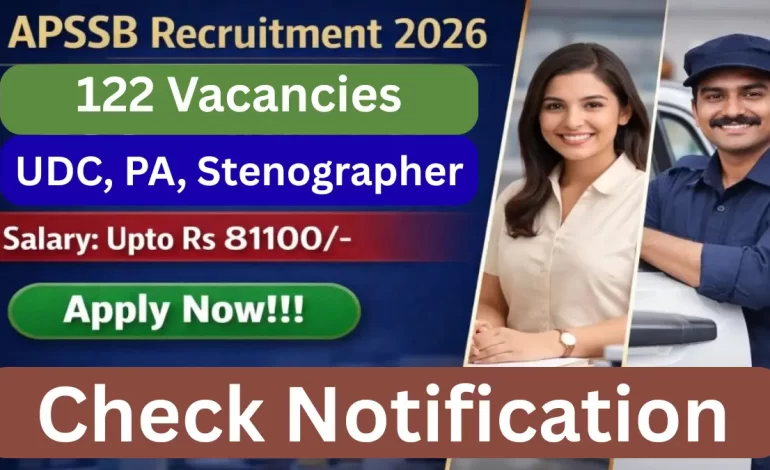 APSSB CGL Recruitment 2026: Apply for UDC, Personal Assistant & Librarian Posts