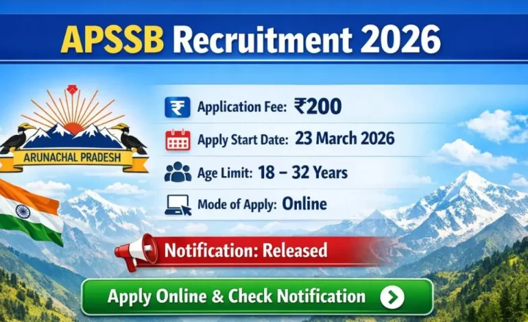 APSSB Recruitment 2026: Notification Out for Constable, Fireman, Special Tiger Guard, Band, Bugler Posts