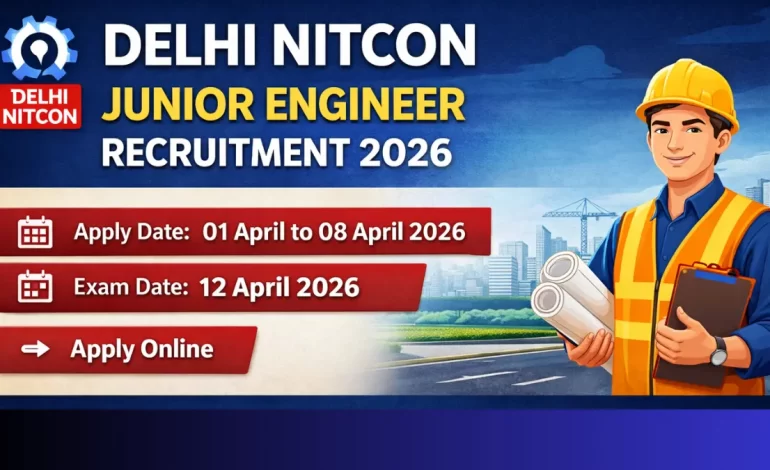 Delhi NITCON Junior Engineer Recruitment 2026: Apply Online for 100 Posts