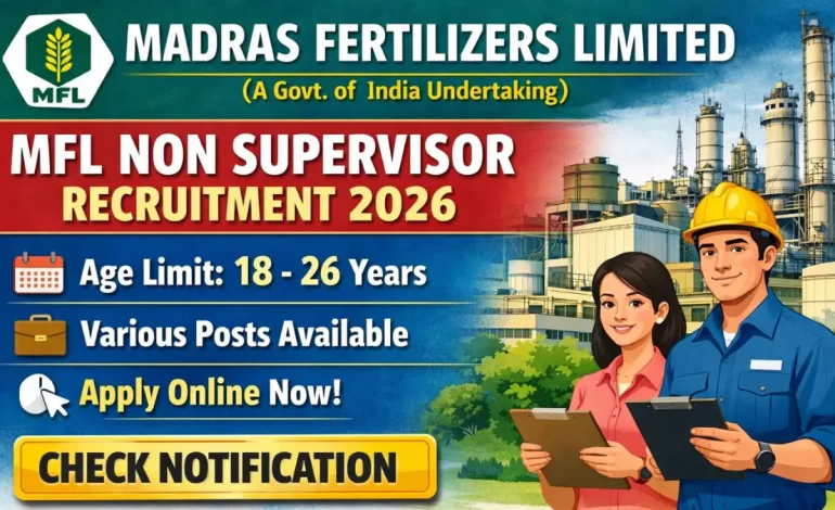 MFL Non Supervisor Recruitment 2026: Apply Online for Various Posts