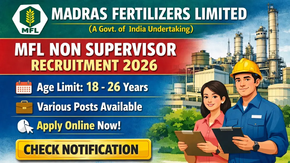 MFL Non Supervisor Recruitment 2026: Apply Online for Various Posts
