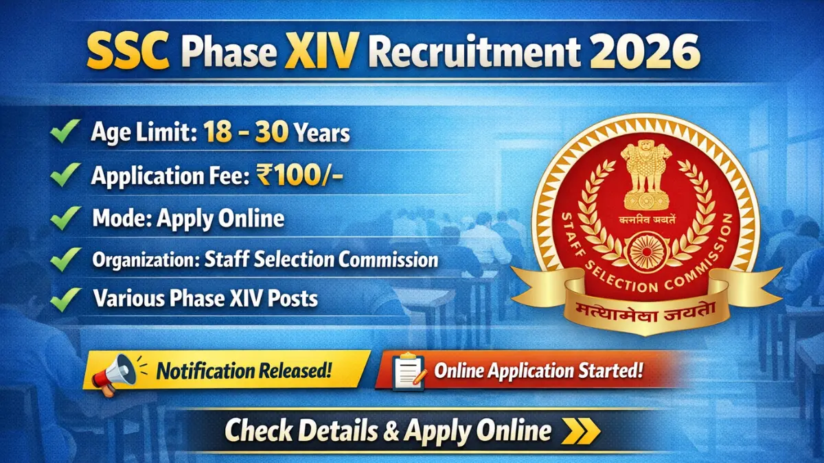 SSC Phase XIV 2026: Important Dates, Age & Other Updates Here