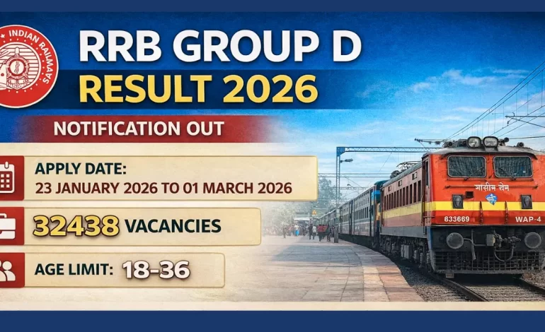 RRB Group D Result 2026: Merit List/ Cut Off, Check Details