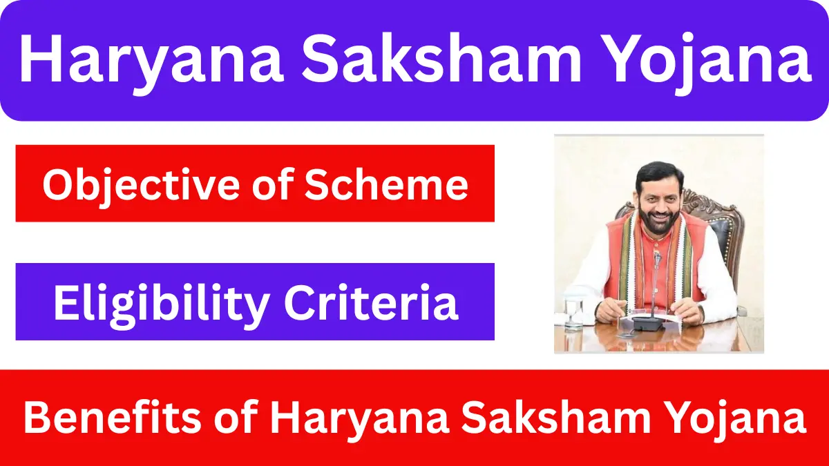Haryana Saksham Yojana: Notification Out, Apply Online