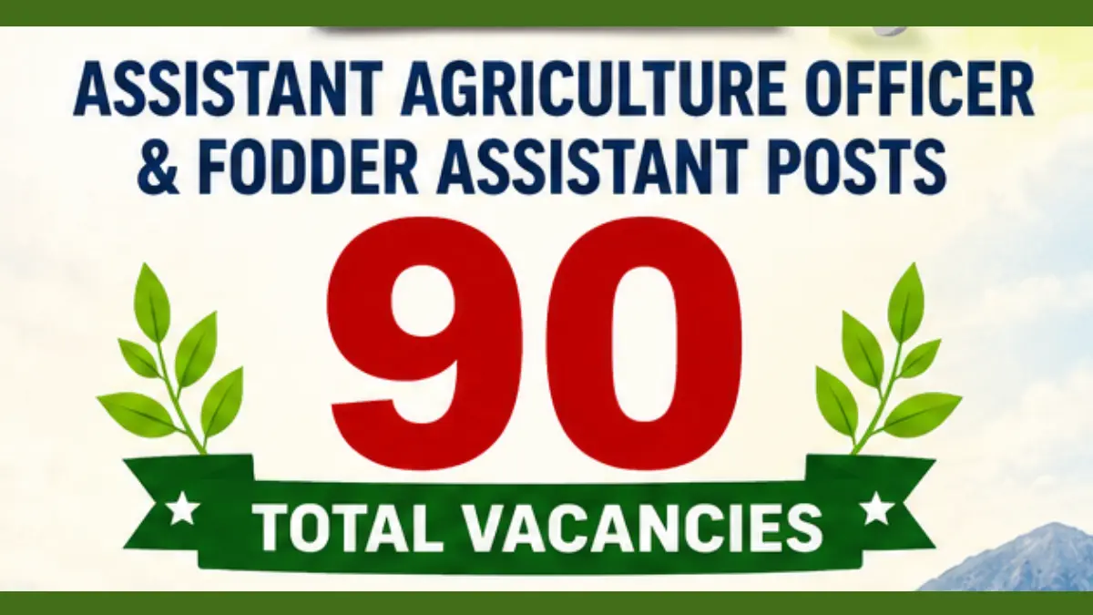UKSSSC AAO Recruitment 2026: Apply Online for Assistant Agriculture Officer Posts