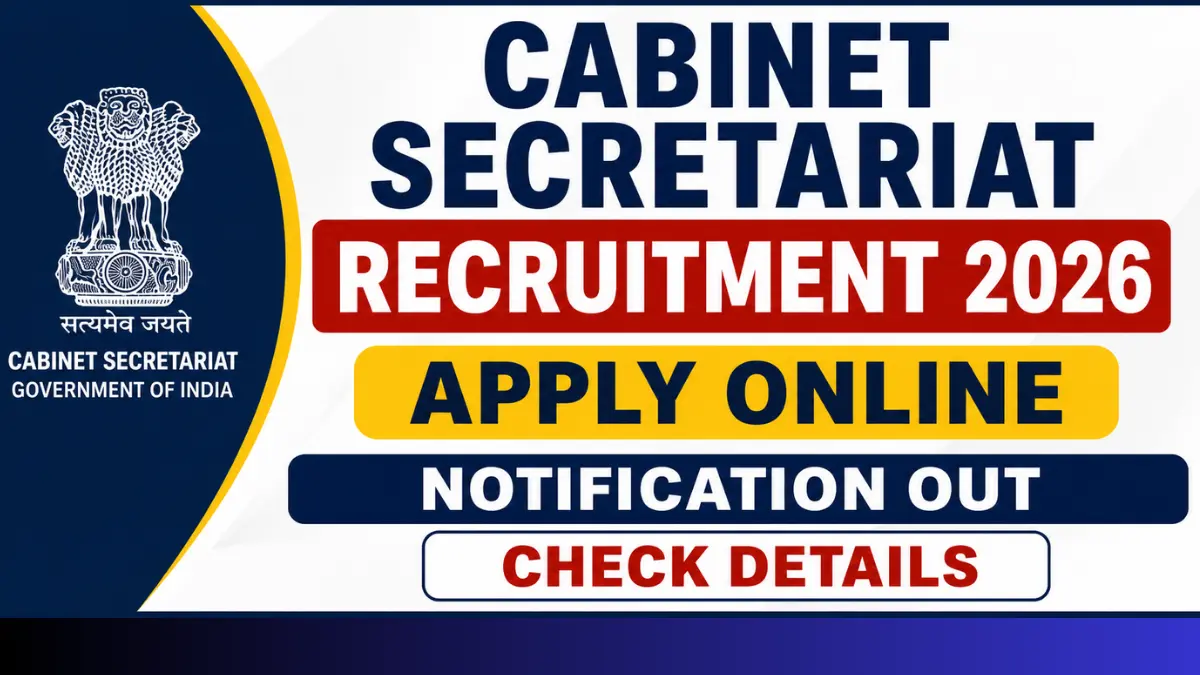 Cabinet Secretariat Senior Field Officer (Technical) Recruitment 2026: Check Details