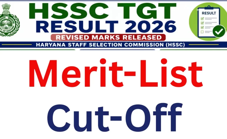 HSSC TGT Revised Result 2026: Download Merit List/ Cut-Off