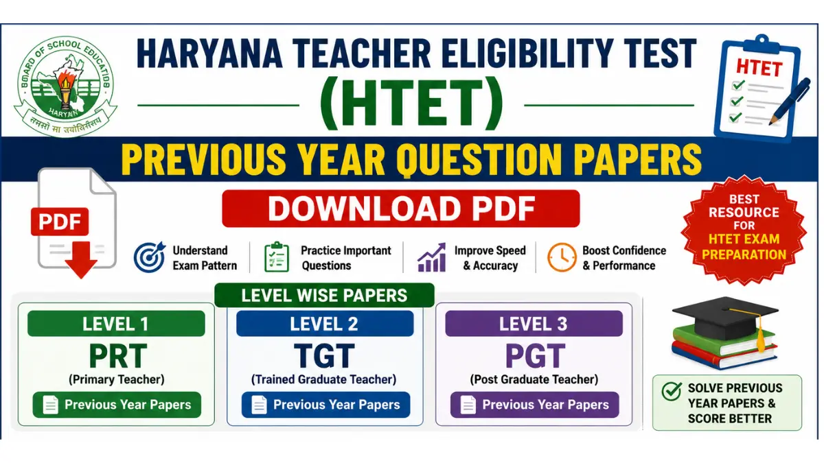 HTET Previous Years Question Paper PDF Download (Level-1, Level-2 & Level-3)