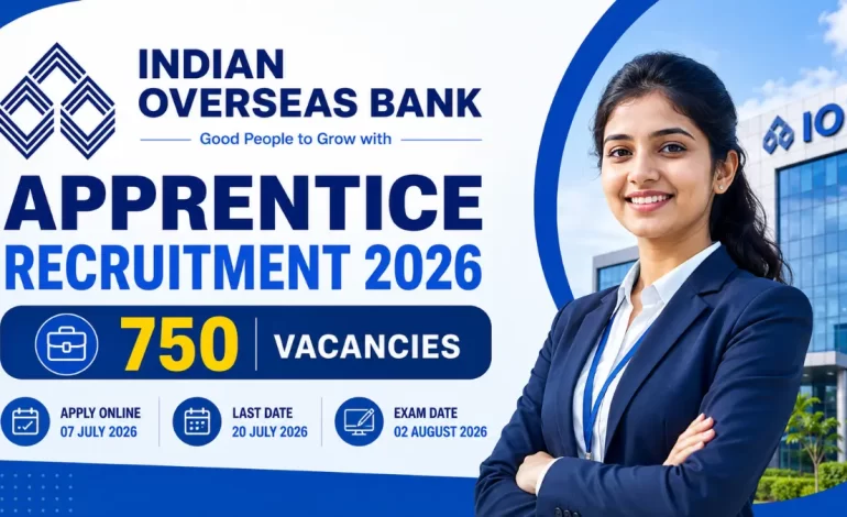Indian Overseas Bank Apprentice Recruitment 2026: Apply Online for 750 Posts