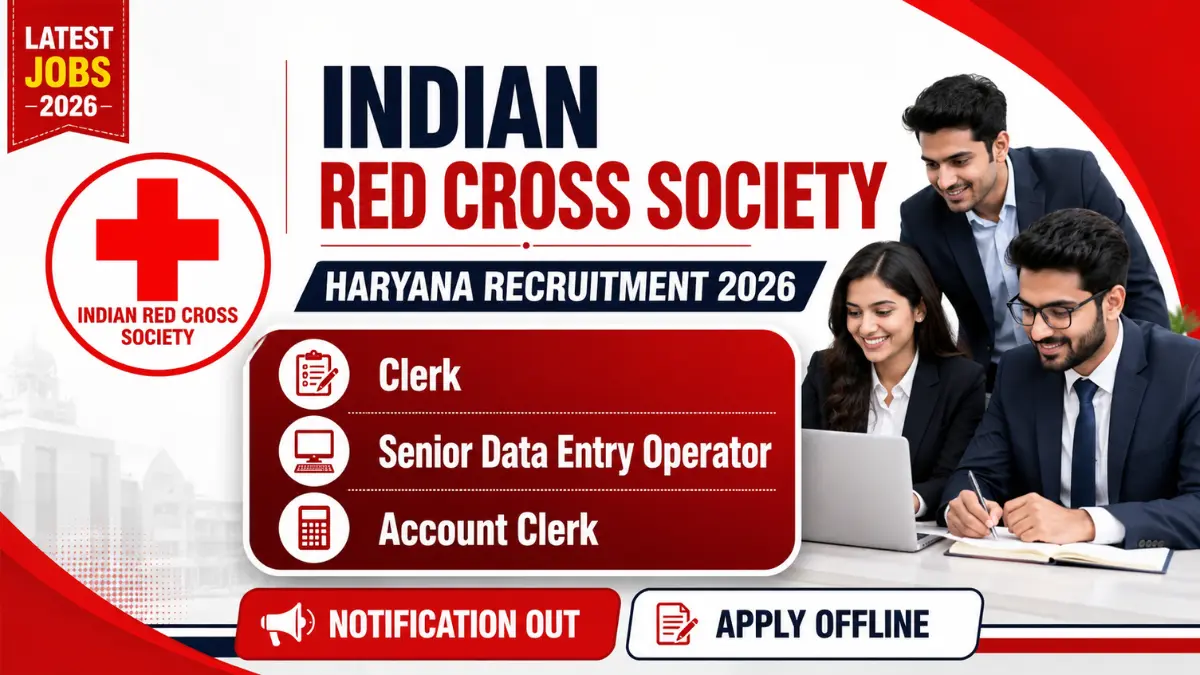 Indian Red Cross Society Haryana Recruitment 2026: Apply for Various Posts