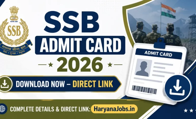 SSB CT to SI (Non-GD) PET & PST Notice 2026: Physical Test Schedule Released